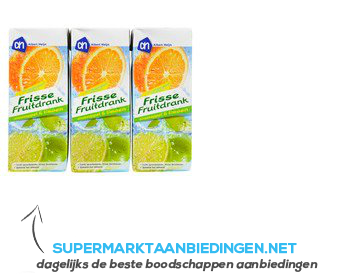 AH Frisse fruitdrank sinas-limoen aanbieding