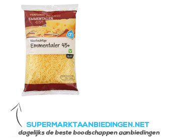 AH Geraspte Franse Emmentaler 45 aanbieding