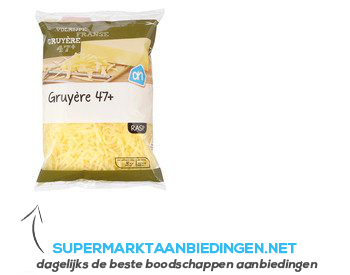 AH Geraspte Franse Gruyère 47 aanbieding