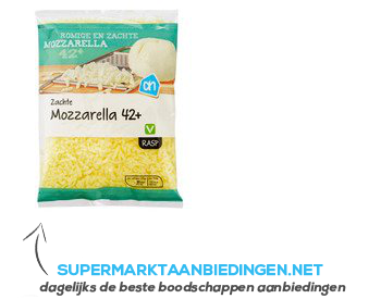 AH Geraspte mozzarella 42 aanbieding