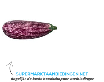 AH Gestreepte aubergine aanbieding