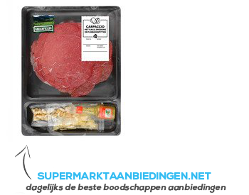 AH Greenfields carpaccio aanbieding