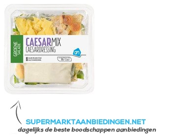 AH Groene salade Caesar mix aanbieding