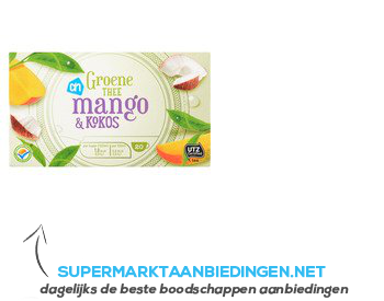 AH Groene thee mango & kokos aanbieding