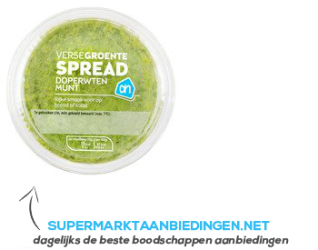 AH Groentespread doperwten-munt aanbieding