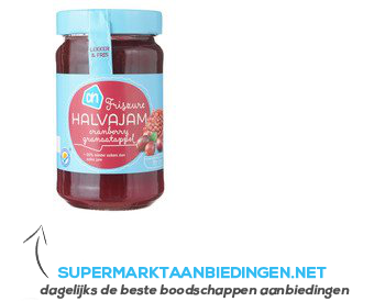 AH Halvajam cranberry granaatappel aanbieding