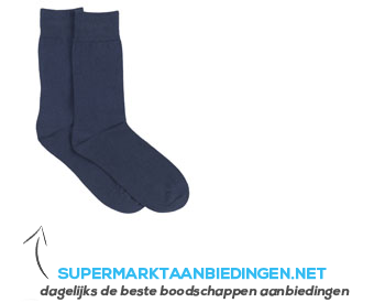 AH Herensokken donkerblauw maat 39-42 aanbieding