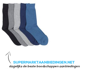 AH Herensokken multi color maat 39-42 aanbieding