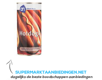 AH Hot Dogs aanbieding