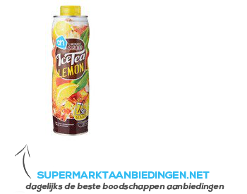 AH Ice tea limonadesiroop lemon aanbieding