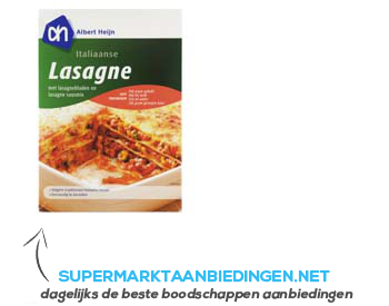 AH Italiaanse lasagne aanbieding