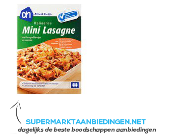 AH Italiaanse mini lasagne aanbieding