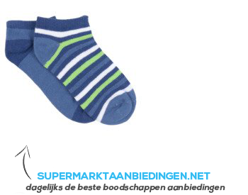 AH Jongenssokken groen blauw maat 23-26 aanbieding