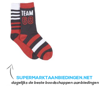 AH Jongenssokken team68 maat 31-34 aanbieding