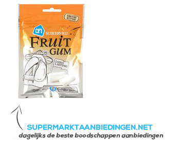 AH Kauwgom fruitgum suikervrij aanbieding