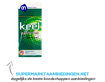 AH Keelpastilles menthol aanbieding