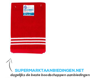 AH Keukendoek rood aanbieding