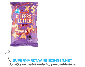 AH Knapperige cijfers en letters aanbieding