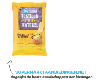 AH Knapperige tortilla strips naturel aanbieding