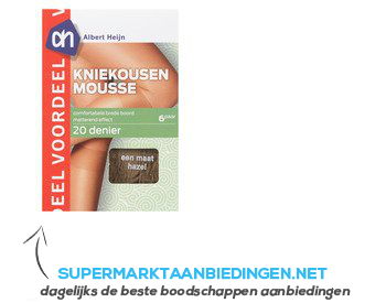 AH Kniekousen mousse 20 denier hazel aanbieding