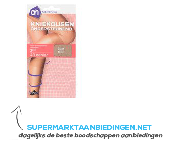 AH Kniekousen ondersteunend teint mt 35-38 aanbieding