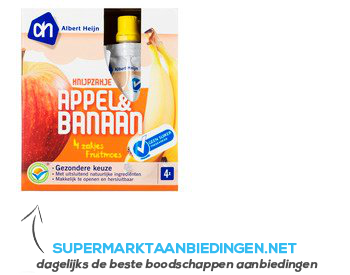 AH Knijpzakje appel-banaan aanbieding