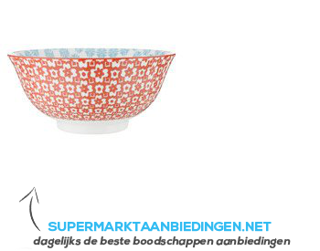 AH Kom rood-blauw 15 cm aanbieding