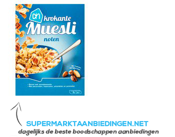 AH Krokante muesli noten aanbieding