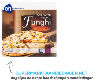 AH Krokante pizza funghi aanbieding