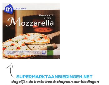 AH Krokante pizza mozzarella aanbieding