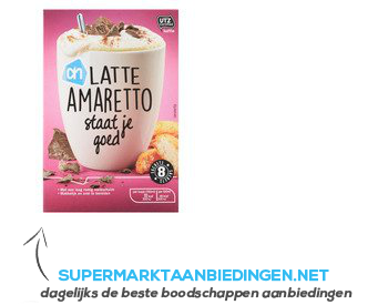 AH Latte amaretto portie pak UTZ aanbieding