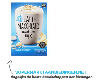 AH Latte macchiato portie pak UTZ aanbieding