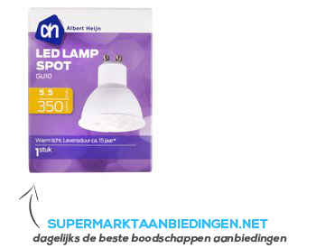 AH LED spot 5,5w gu10 aanbieding