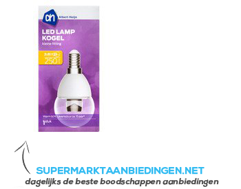 AH Ledlamp clear T25 2,7W E14 aanbieding