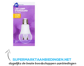 AH Ledlamp standaard 6,5W grote fitting aanbieding