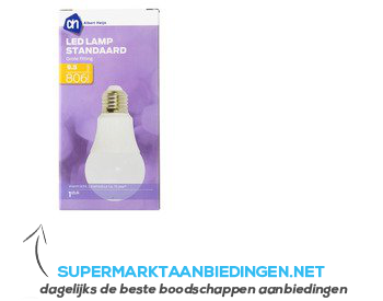 AH Ledlamp standaard 9.5W 806 Lumen gr.fit. aanbieding