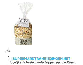 AH Liefde & passie muesli fruit aanbieding