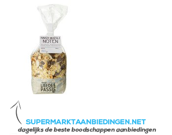 AH Liefde & passie muesli noten aanbieding