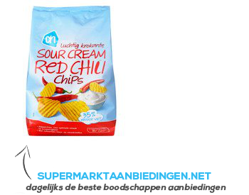 AH Luchtig krokante sour cream red chili aanbieding