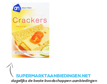 AH Luchtige crackers naturel aanbieding