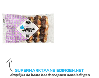 AH Luikse wafels choco aanbieding