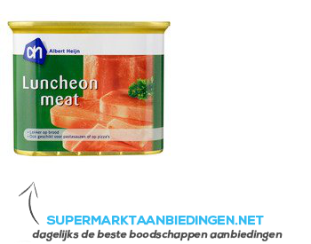 AH Luncheon meat aanbieding