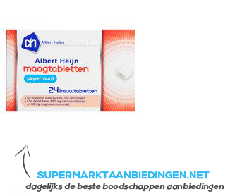 AH Maagtabletten pepermunt aanbieding