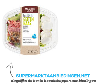 AH Maaltijdsalade gerijpte geitenkaas aanbieding