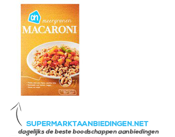 AH Macaroni meergranen aanbieding