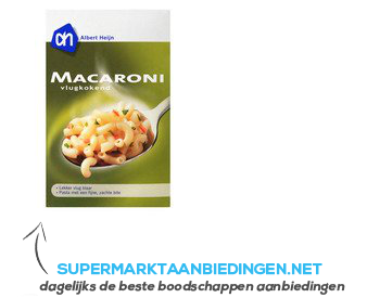 AH Macaroni vlugkokend aanbieding