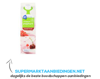 AH Magere yoghurt rood fruit aanbieding