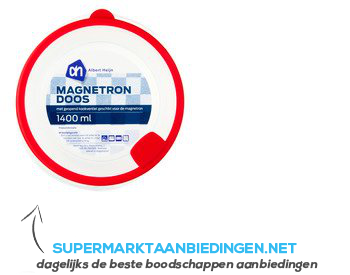 AH Magnetrondoos rond groot 1,4 lt aanbieding