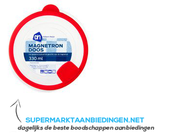 AH Magnetrondoos rond klein 330 ml aanbieding