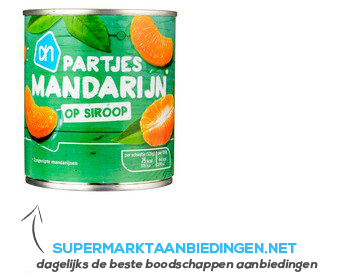 AH Mandarijnpartjes op lichte siroop aanbieding